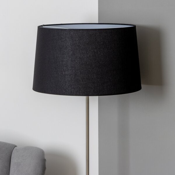 Brilagi - LED Stojací lampa CERIA 1xE27/40W/230V pr. 45 cm černá/matný chrom