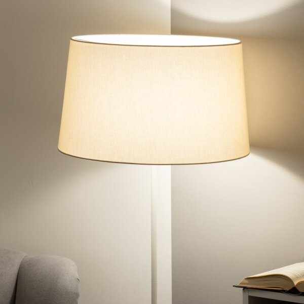 Brilagi - LED Stojací lampa CERIA 1xE27/40W/230V pr. 45 cm béžová/bílá