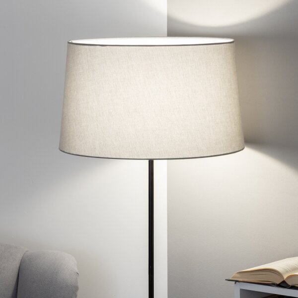 Brilagi - LED Stojací lampa CERIA 1xE27/40W/230V pr. 45 cm šedá/černá