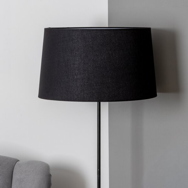 Brilagi - LED Stojací lampa CERIA 1xE27/40W/230V pr. 45 cm černá