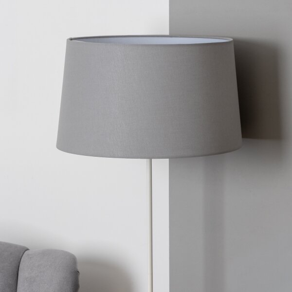 Brilagi - LED Stojací lampa CERIA 1xE27/40W/230V pr. 45 cm šedá/bílá