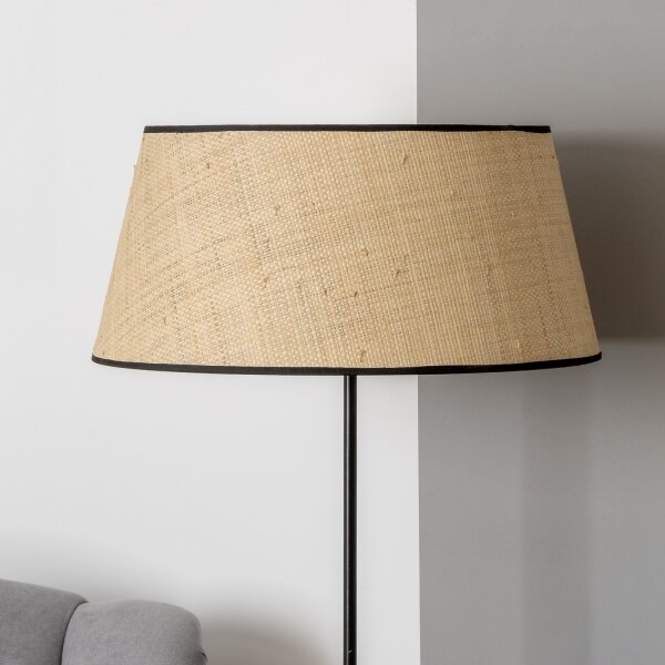 Brilagi - LED Stojací lampa CERIA 1xE27/40W/230V pr. 50 cm béžová/černá