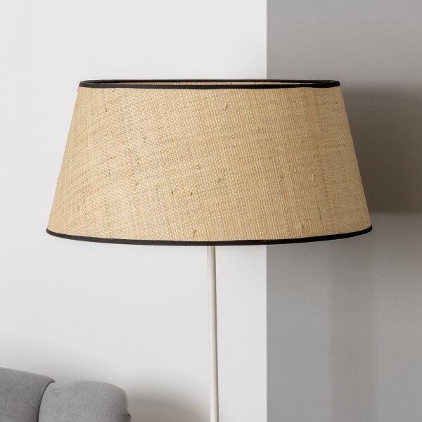 Brilagi - LED Stojací lampa CERIA 1xE27/40W/230V pr. 50 cm béžová/bílá