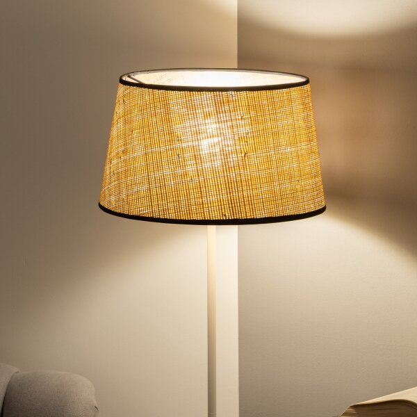 Brilagi - LED Stojací lampa CERIA 1xE27/40W/230V pr. 35 cm béžová/bílá