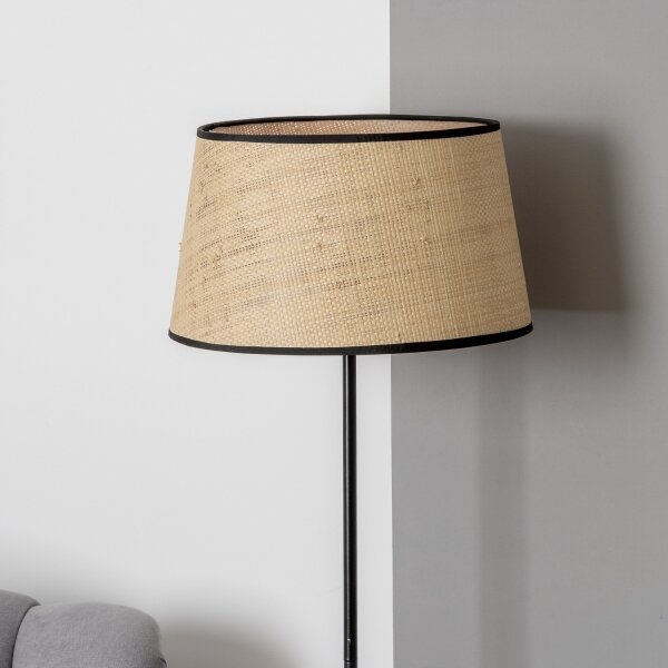 Brilagi - LED Stojací lampa CERIA 1xE27/40W/230V pr. 35 cm béžová/černá