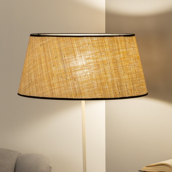 Brilagi - LED Stojací lampa CERIA 1xE27/40W/230V pr. 50 cm béžová/bílá