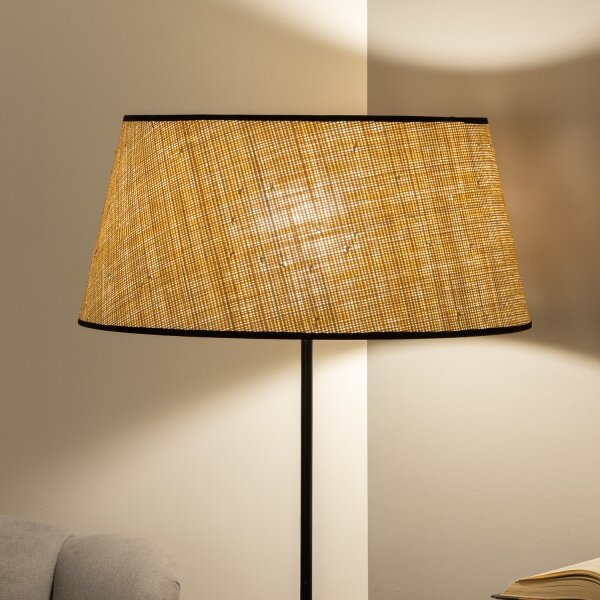 Brilagi - LED Stojací lampa CERIA 1xE27/40W/230V pr. 50 cm béžová/černá