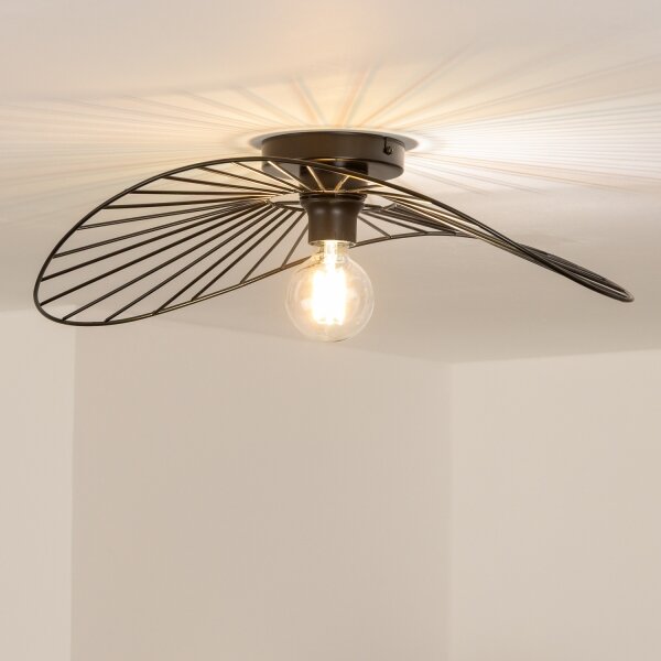 Brilagi - LED Přisazený lustr CERIA WIRE 1xE27/40W/230V 40x56 cm černá