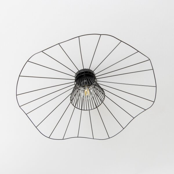 Brilagi - LED Přisazený lustr CERIA WIRE 1xE27/40W/230V pr. 80 cm černá