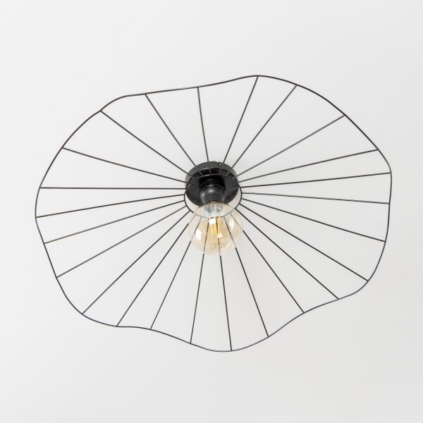 Brilagi - LED Přisazený lustr CERIA WIRE 1xE27/40W/230V pr. 80 cm černá
