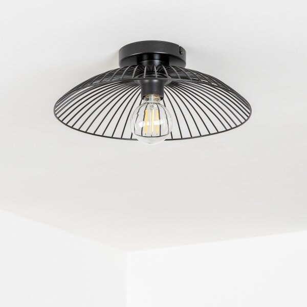 Brilagi - LED Přisazený lustr CERIA WIRE 1xE27/40W/230V pr. 26 cm černá