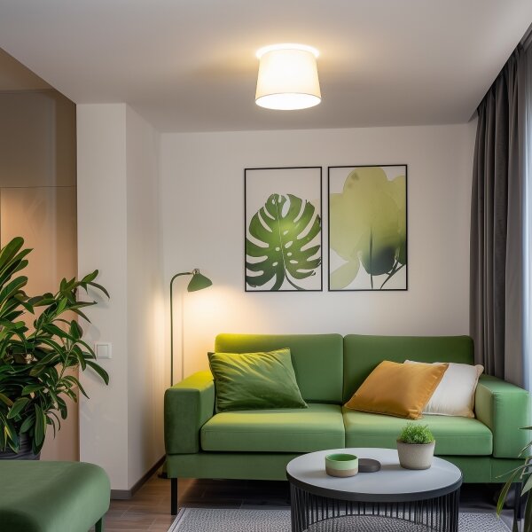 Brilagi - LED Přisazený lustr CERIA 1xE27/40W/230V pr. 30 cm béžová