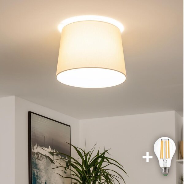 Brilagi - LED Přisazený lustr CERIA 1xE27/40W/230V pr. 30 cm béžová