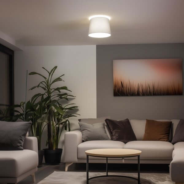 Brilagi - LED Přisazený lustr CERIA 1xE27/40W/230V pr. 30 cm šedá