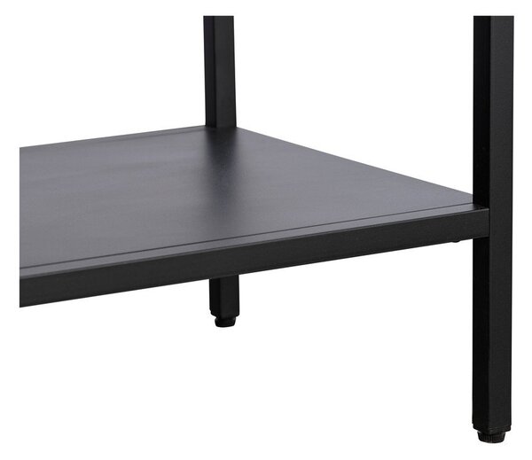 Černá kovová vitrína 90x160 cm Carmel – Unique Furniture