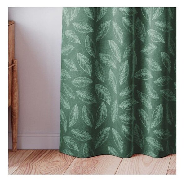 Zelený sametový závěs 140x250 cm Calm – Restilo