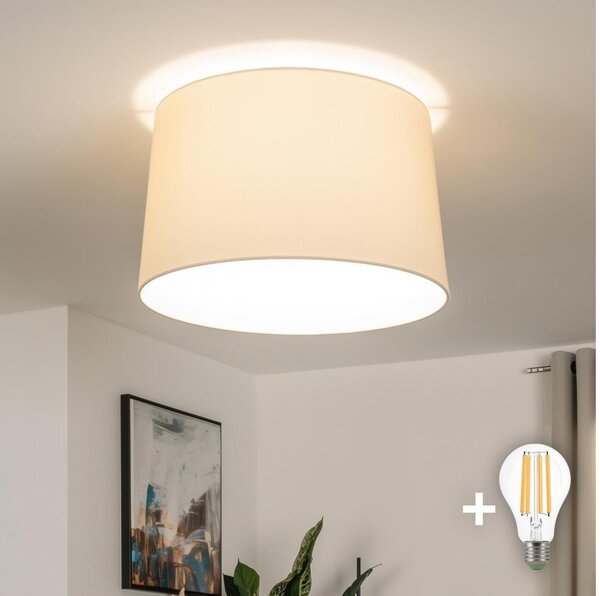 Brilagi - LED Přisazený lustr CERIA 1xE27/40W/230V pr. 45 cm béžová