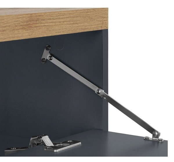 Antracitová skříňka pod umyvadlo v dekoru dubu 60x57 cm Thessa – Støraa