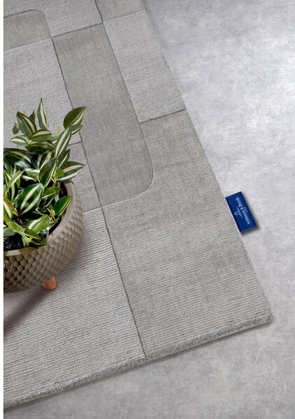 Šedý ručně tkaný vlněný běhoun 80x250 cm Charlotte – Villeroy&Boch