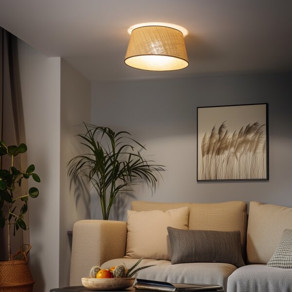 Brilagi - LED Přisazený lustr CERIA 1xE27/40W/230V pr. 50 cm béžová