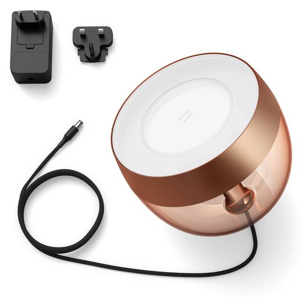 Philips Hue Iris WACA LED stolní lampa, měď, stmívatelný, Měď, Obývací pokoj / jídelna, Plast, Moderní