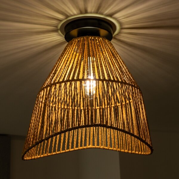 Brilagi - LED Přisazený lustr CERIA BOHO 1xE27/40W/230V pr. 30 cm hnědá