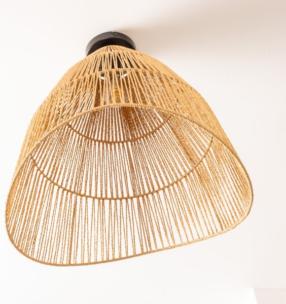 Brilagi - LED Přisazený lustr CERIA BOHO 1xE27/40W/230V pr. 50 cm hnědá