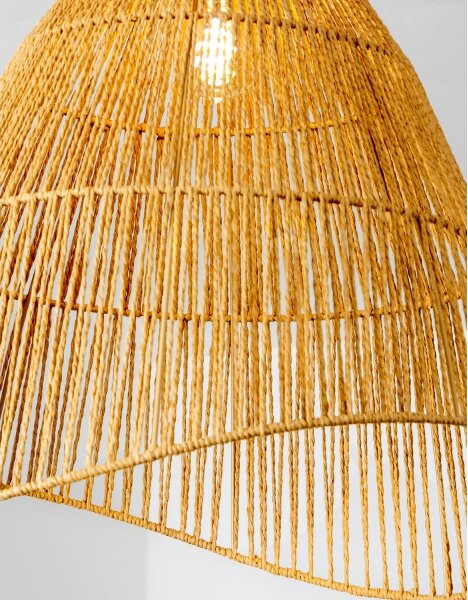 Brilagi - LED Přisazený lustr CERIA BOHO 1xE27/40W/230V pr. 50 cm hnědá