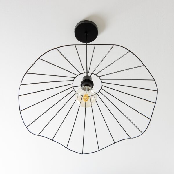 Brilagi - LED Lustr na lanku CERIA WIRE 1xE27/40W/230V pr. 60 cm černá