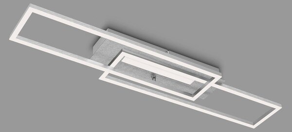 LED stropní svítidlo Frame Mid, 3 000 K, hliník