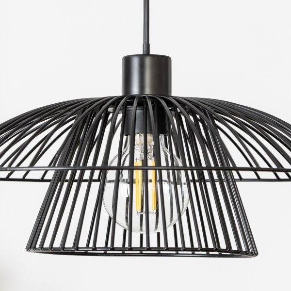 Brilagi - LED Lustr na lanku CERIA WIRE 1xE27/40W/230V pr. 38 cm černá