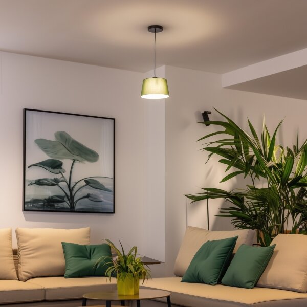 Brilagi - LED Lustr na lanku CERIA 1xE27/40W/230V pr. 25 cm zelená