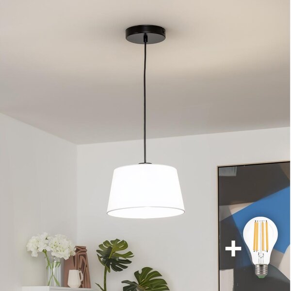 Brilagi - LED Lustr na lanku CERIA 1xE27/40W/230V pr. 25 cm bílá