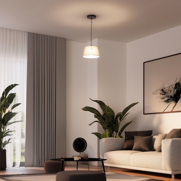 Brilagi - LED Lustr na lanku CERIA 1xE27/40W/230V pr. 25 cm šedá