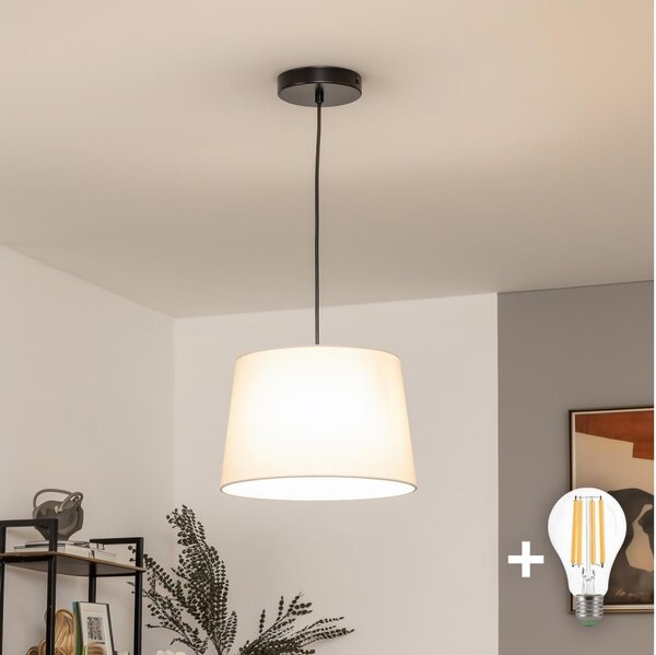 Brilagi - LED Lustr na lanku CERIA 1xE27/40W/230V pr. 30 cm béžová