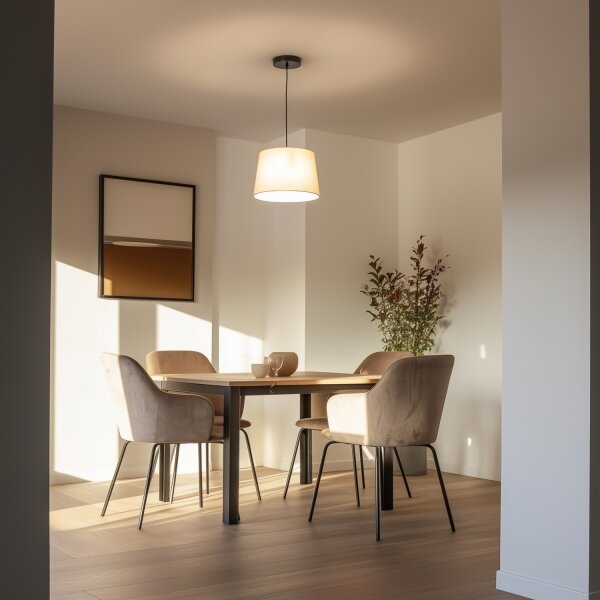 Brilagi - LED Lustr na lanku CERIA 1xE27/40W/230V pr. 30 cm béžová