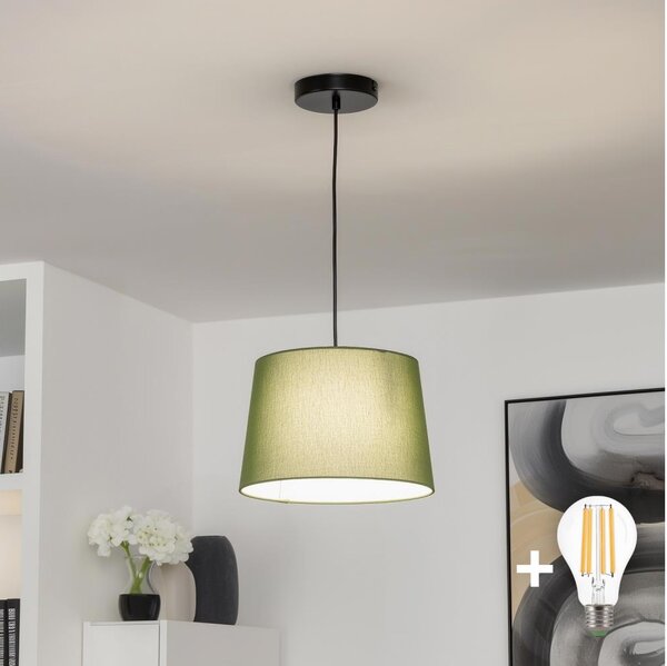 Brilagi - LED Lustr na lanku CERIA 1xE27/40W/230V pr. 30 cm zelená