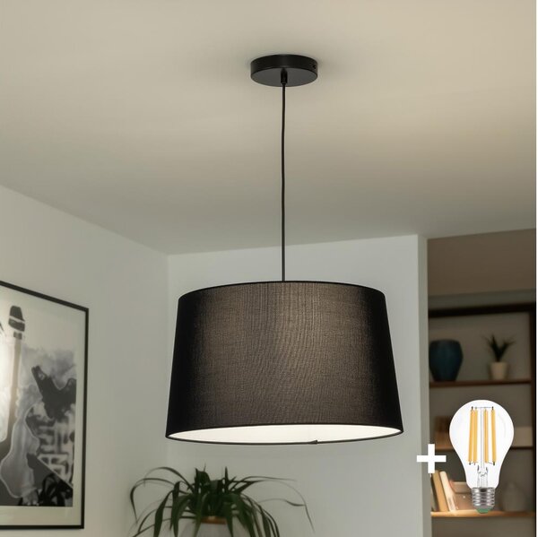 Brilagi - LED Lustr na lanku CERIA 1xE27/40W/230V pr. 45 cm černá