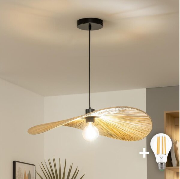 Brilagi - LED Lustr na lanku CERIA BOHO 1xE27/40W/230V pr. 60 cm rafie
