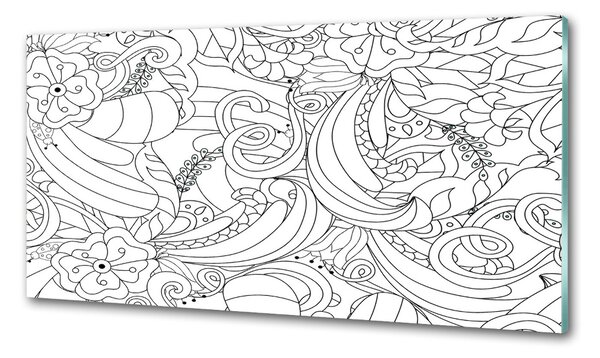Skleněný panel do kuchynské linky Ornamenty pksh-100711977