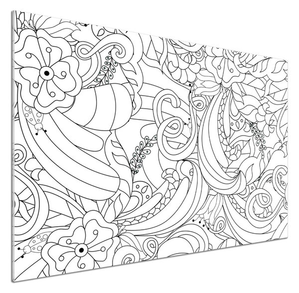 Skleněný panel do kuchynské linky Ornamenty pksh-100711977