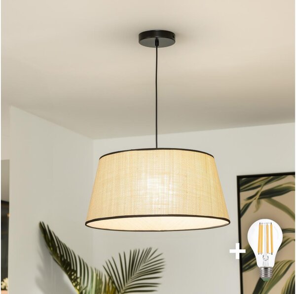 Brilagi - LED Lustr na lanku CERIA 1xE27/40W/230V pr. 50 cm béžová