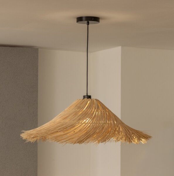 Brilagi - LED Lustr na lanku CERIA BOHO 1xE27/40W/230V pr. 70 cm ratan