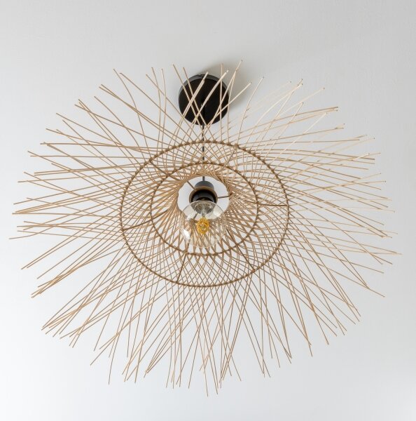 Brilagi - LED Lustr na lanku CERIA BOHO 1xE27/40W/230V pr. 70 cm bambus