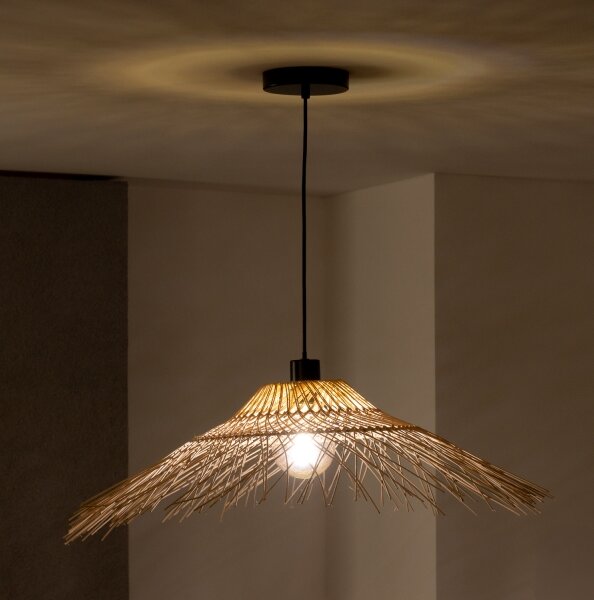 Brilagi - LED Lustr na lanku CERIA BOHO 1xE27/40W/230V pr. 70 cm bambus
