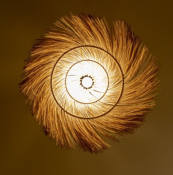 Brilagi - LED Lustr na lanku CERIA BOHO 1xE27/40W/230V pr. 70 cm ratan