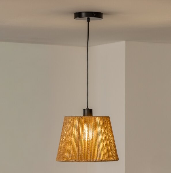 Brilagi - LED Lustr na lanku CERIA BOHO 1xE27/40W/230V pr. 28 cm hnědá