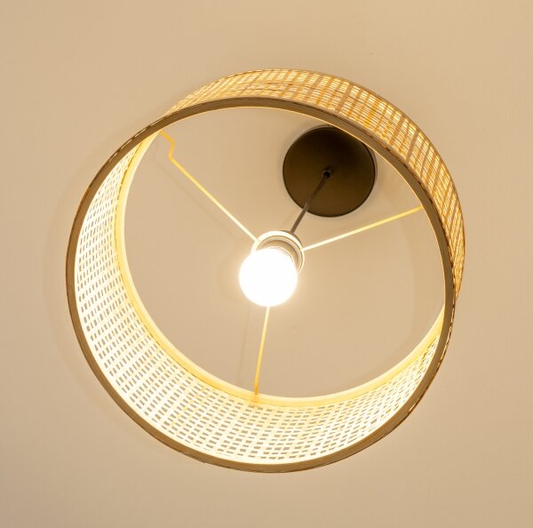 Brilagi - LED Lustr na lanku CERIA BOHO 1xE27/40W/230V pr. 25 cm bambus