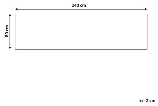 Koberec ARITAS Černá 80 x 240 cm