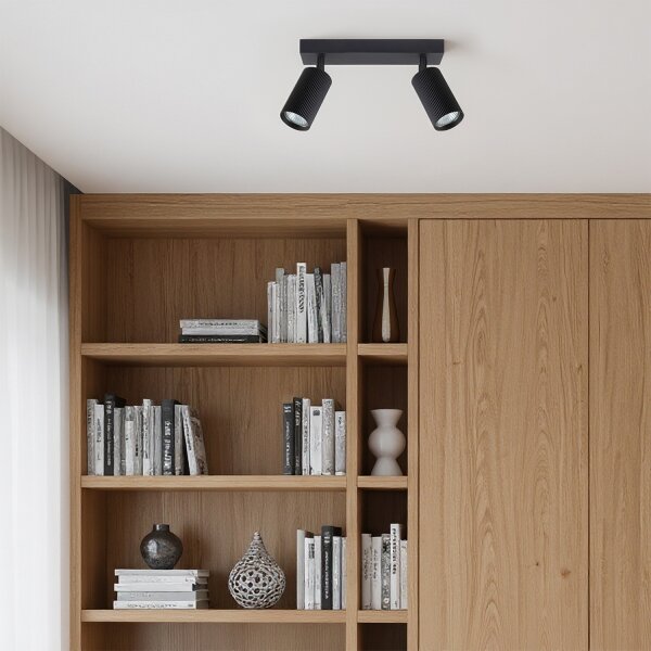 Brilagi - Bodové svítidlo SELE MODERN 2xGU10/30W/230V černá